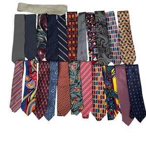 Ties Lot of 23‎ Reseller Lot Bespoke Zegna Dior Canali Mickey Mouse Power Line